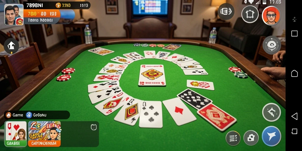 Gameplay seru Gaple di 789BNI dengan antarmuka yang menarik.