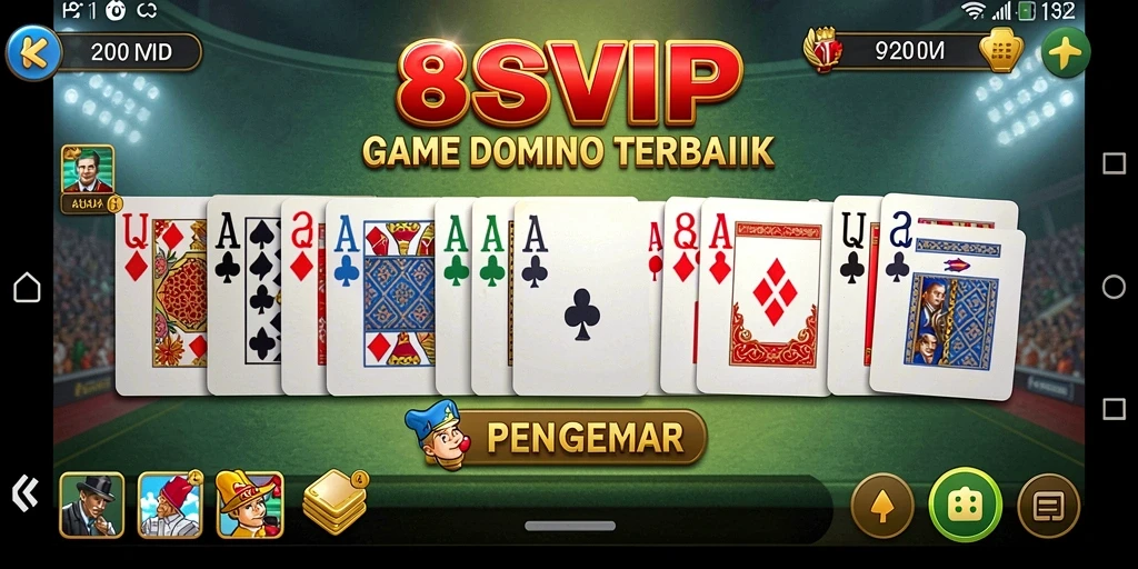 Tampilan gameplay Domino yang seru dan interaktif.