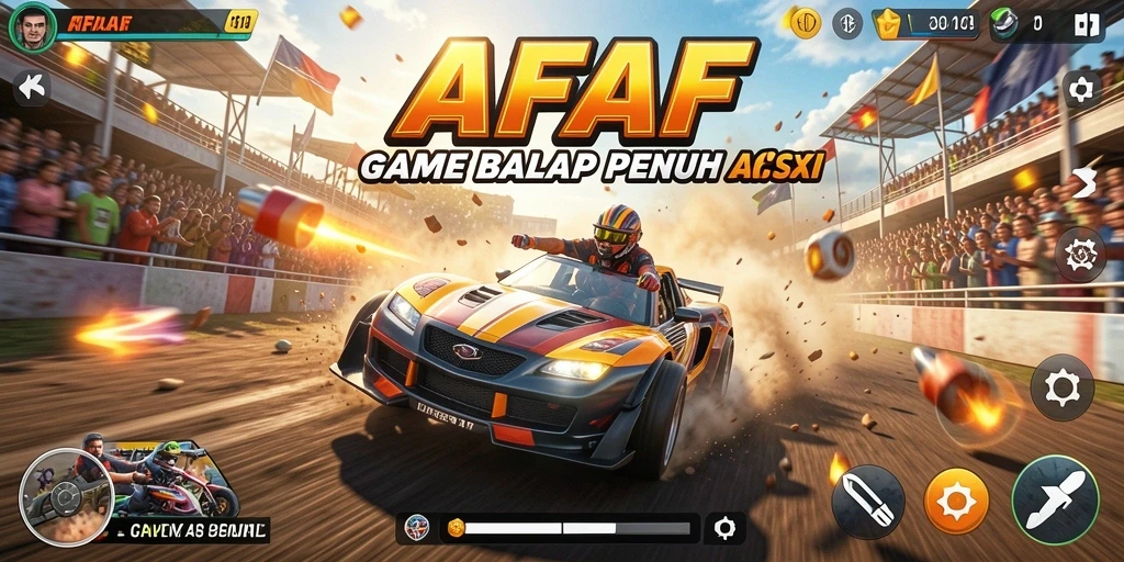 Tangkapan layar dari gameplay AFAF yang mendebarkan.