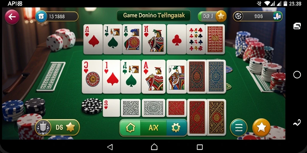 Tampilan gameplay menarik dari API88 yang penuh aksi Domino.