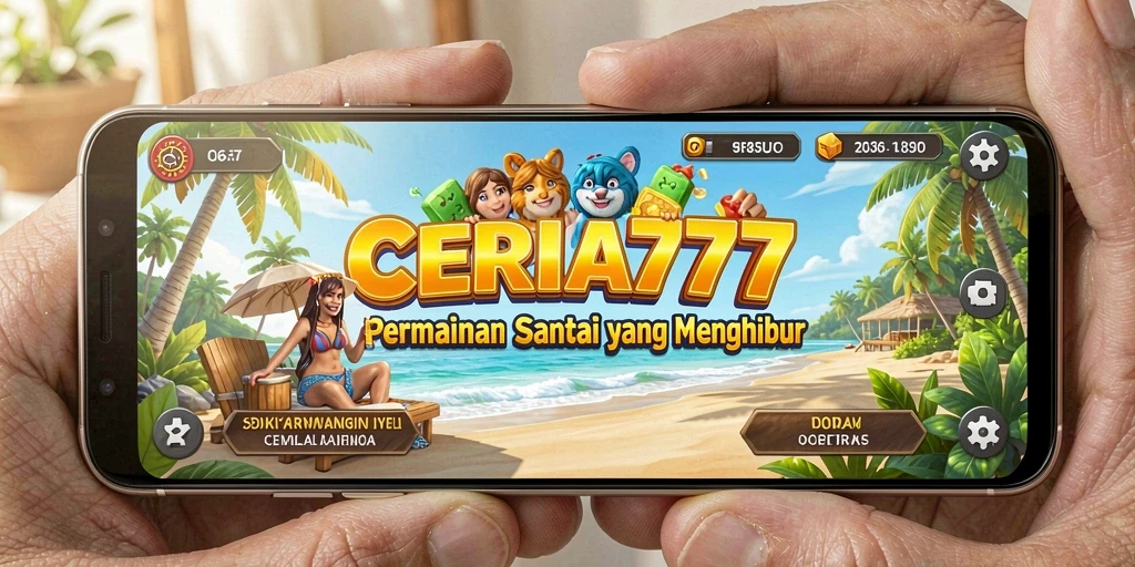 Screenshot permainan CERIA777 yang penuh warna dan menyenangkan.