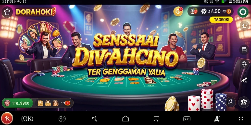 Tampilan gameplay Live Casino yang menarik dan interaktif di DORAHOKI.