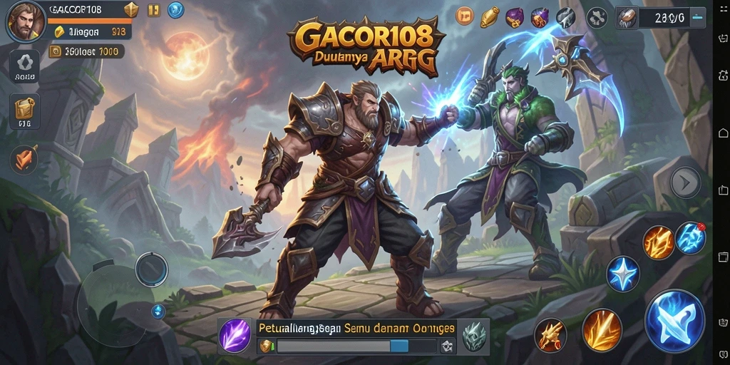 Tangkapan layar menunjukkan aksi gameplay seru dalam GACOR108.