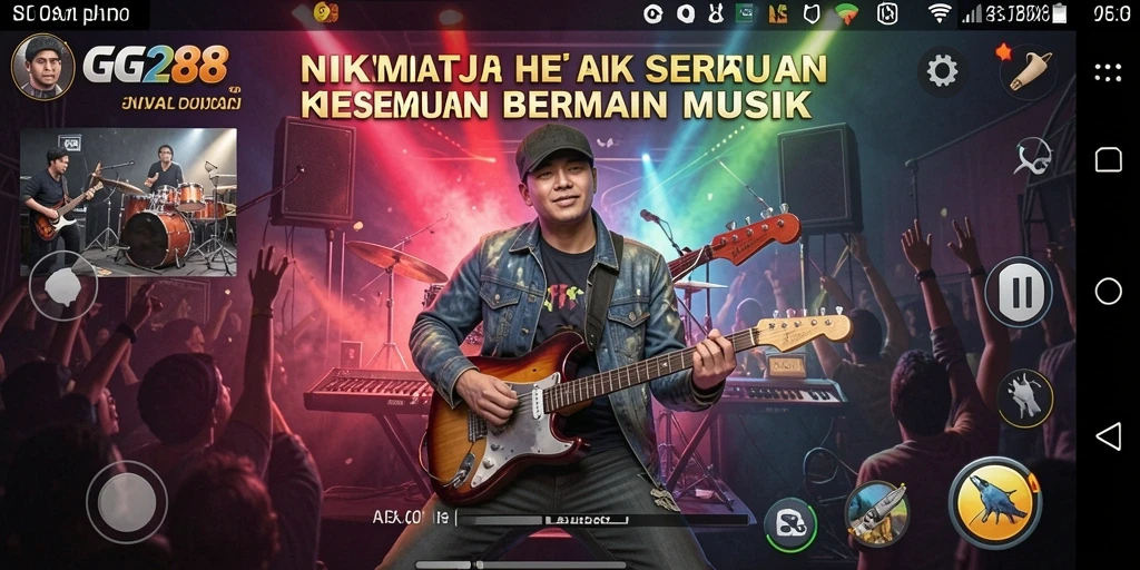 Tampilan gameplay yang menarik dengan irama musik yang mengasyikkan.