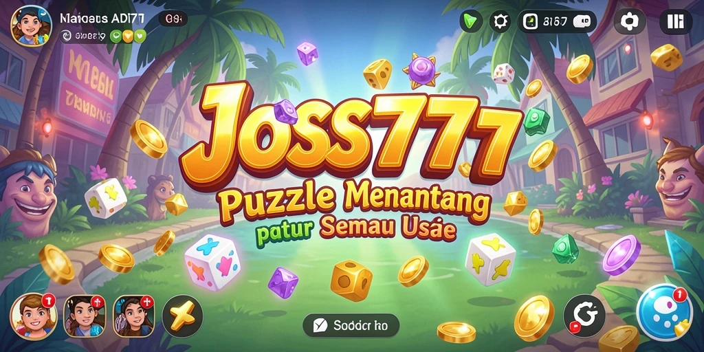 Tampilan gameplay menantang dari JOSS777, penuh dengan warna dan teka-teki menarik.