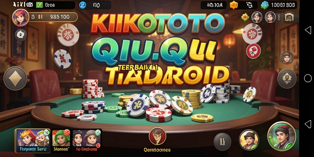 Screenshot KIKOTOTO menunjukkan gameplay seru QiuQiu dengan teman.