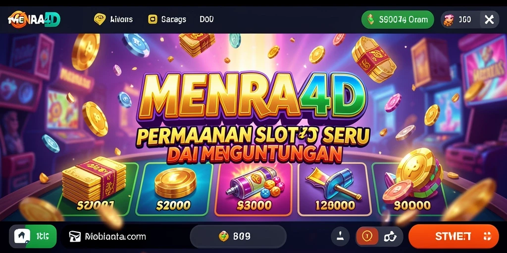 Tampilan gameplay menarik dan penuh warna di MENARA4D.