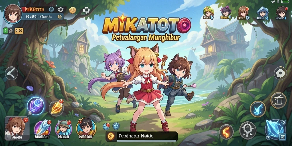 Tampilan gameplay MIKATOTO yang memukau dan penuh warna.