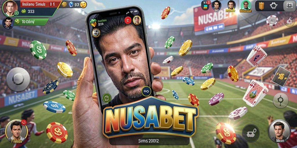Screenshot utama NUSABET menampilkan gameplay Simulation yang mendalam dan menarik.