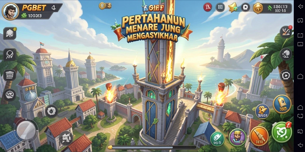 Tampak seru gameplay PGBET dalam Tower Defense.