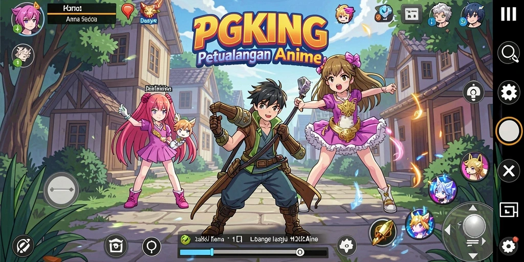 Tampilan gameplay PGKING yang menarik dan dinamis.