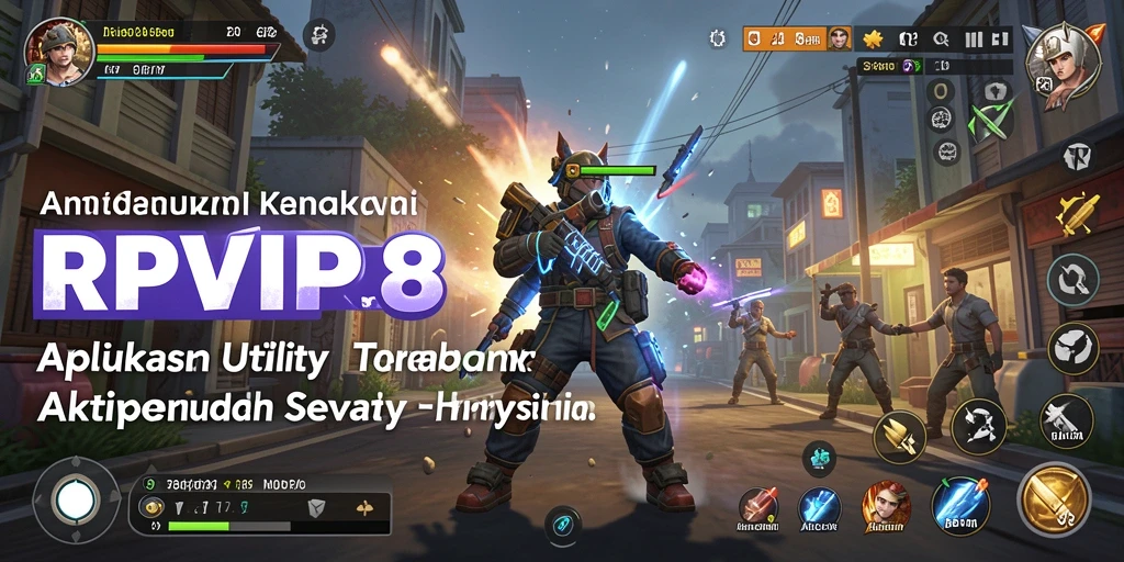 Tampilan antarmuka RPVIP8 yang modern dan menarik sebagai aplikasi Utility.